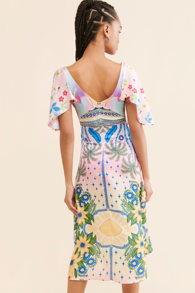 Camille Satin Midi Dress | Nuuly