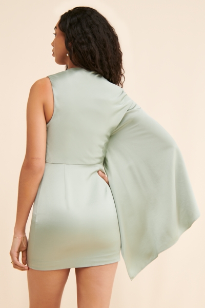 black mesh jersey dress Nanushka - Alexa black solid mesh jersey mid length dress