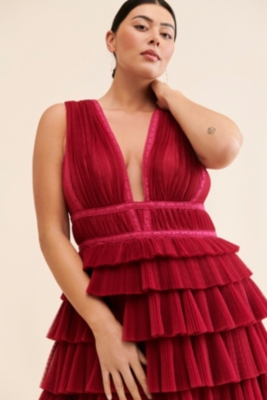 Tiered Tulle Maxi Dress | Nuuly