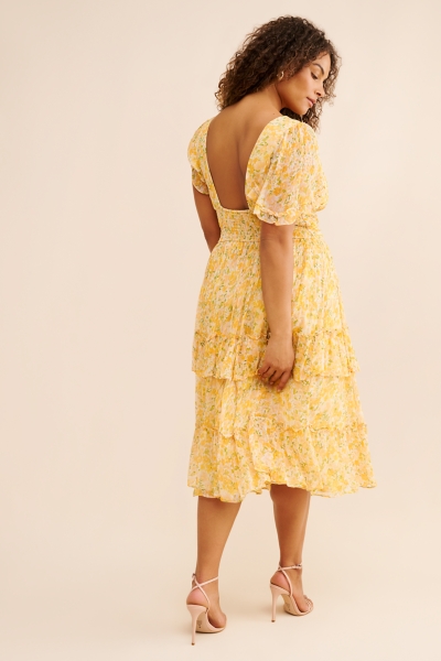 off the shoulder dress white Petal & Pup Women's Charmed Asymmetric Dress - White