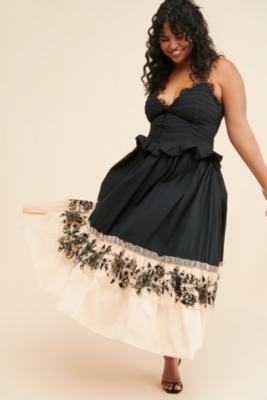 Tiered poplin dress hotsell