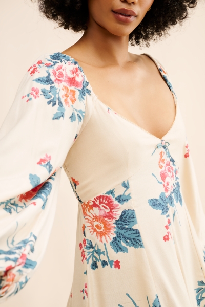 francesca flowy mini dress Francesca Linen Mini Dress White main image 1
