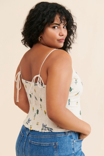 Snow Calico Embroidered Cami | Nuuly