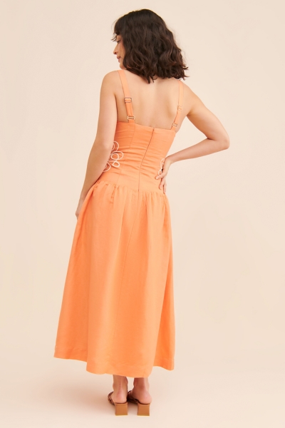 luna midi dress Luna Corset Midi Dress | ZIMMERMANN
