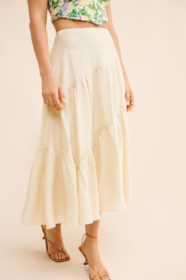 新品 little suzie Sheer Layerd Midi Skirt Sheer Layered Midi Skirt (ls42418S)