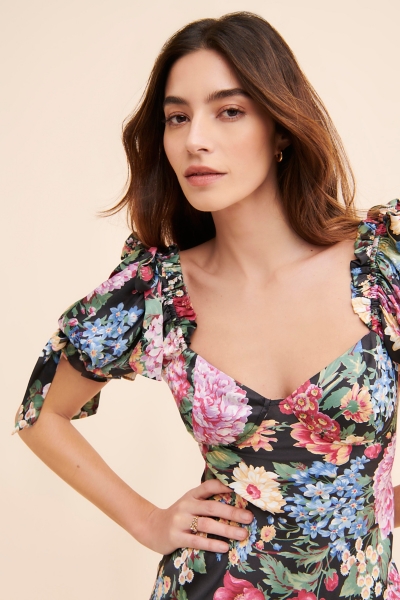selkie poet slip dress pink The Puffy Sleeves Slip Dress