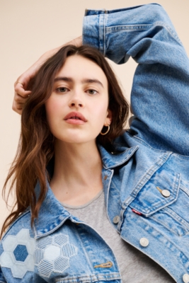 90's Trucker Geo Florals Jacket | Nuuly