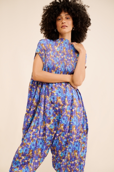 Printed Balloon Jumpsuit | Nuuly