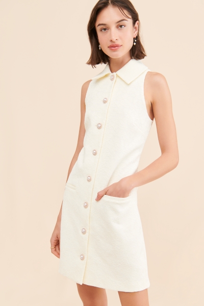 chinese dress ladies White Blazer Dress – Style Cheat