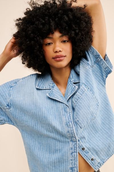 Della Denim Shirt | Nuuly