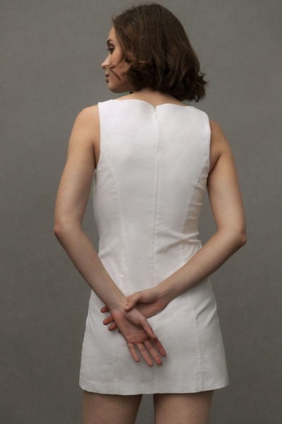 Eliza Bow Side-Slit Mini Dress | Nuuly