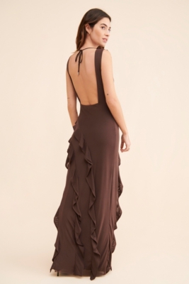 Heiress Ruffle Maxi Dress