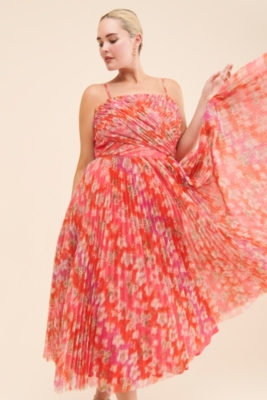 Floral Print Pleats Maxi Dress ld5356 – Couture Lee