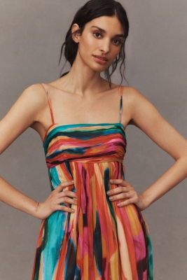 Lola Sleeveless Chiffon Midi Dress