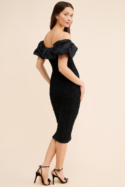 Ciana Bubble Smocked Midi Dress | Nuuly