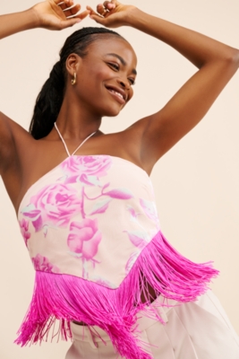 トップス Riu Halter neck ribbon knit riu halter neck ribbon knit