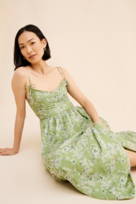 Chiffon V-Neck Maxi Dress