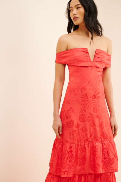 fun maxi dress Blue Dandelion Costera Strapless Maxi Dress
