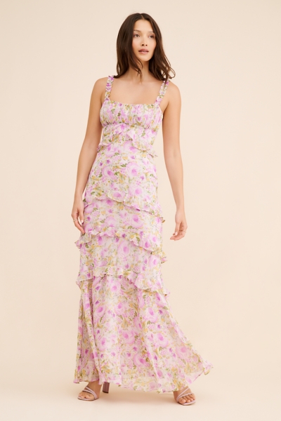 kimono maxi dress floral ANRABESS Floral Print Kimono Wrap V-Neck Long Dress