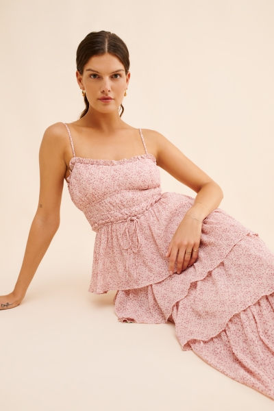Harriet Tiered Midi Dress | Nuuly