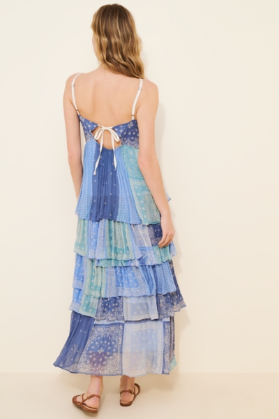 chinese dress ladies Biscayne Maxi Dress — Indigo Chiffon Maxi