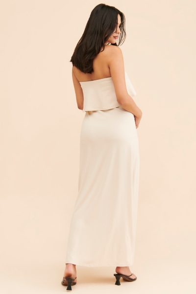 Maternity Overlay Slit Maxi Dress | Nuuly