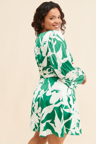chinese dress ladies Green Pineapple Garden Organic Cotton Maxi Dress – FARM Rio main image 0
