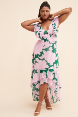Chiffon Ruffled Maxi Dress Nuuly