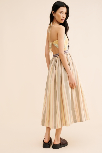 hemant and nandita halter dress Hemant & Nandita Floral Halterneck Dress