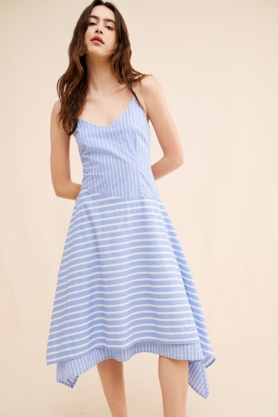 Mixed Stripe Midi Dress | Nuuly