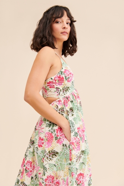 green emerald velvet dress Isla Eyelet Lace Dress – 1 Happy Girl main image 0