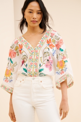 【House on the Hill】Bodysuit FlowerStripe TheGianaParadiseFloral5695_600