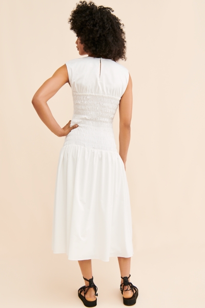 sachin and babi light blue dress Plus Size - Drop-Waist Lace-Trim Mini Dress main image 0