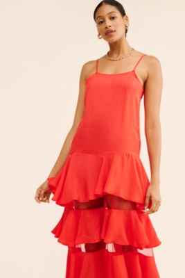 Sleeveless Sheer Tiered Dress | Nuuly