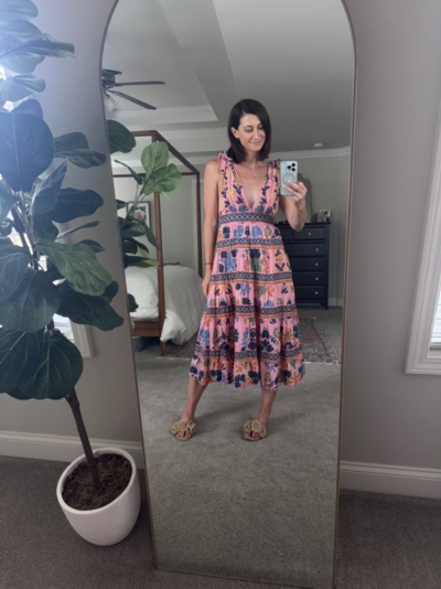 farm rio seashell tapestry midi dress Seashell Tapestry Midi Dress