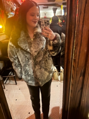 Snake Print Rita Coat | Nuuly