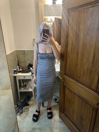 Lucinda Plaid Midi Dress | Nuuly
