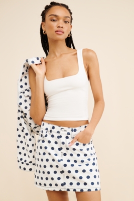 sehller　新品未使用！ 2way dot bloom skirt sehller 新品未使用！ 2way dot bloom skirt sehller 新品未使用