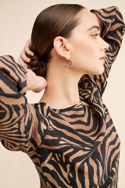 chinese dress ladies By Ridley Collections - Leah Dress in Ink - Womens Clothing main image 0