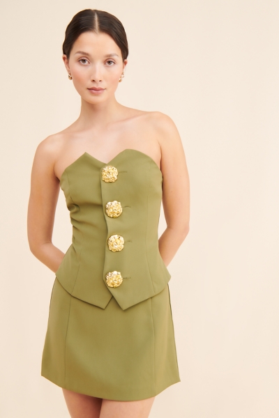 Bandeau Waistcoat Mini Dress | Nuuly