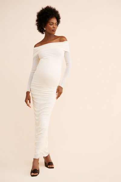 knee length dresses for ladies Emery Beaded Mesh Dress – Dress the Population