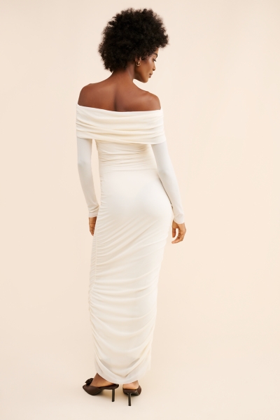 knee length dresses for ladies White Lace See-through Short Sleeves Maternity Photoshoot Dress main image 1