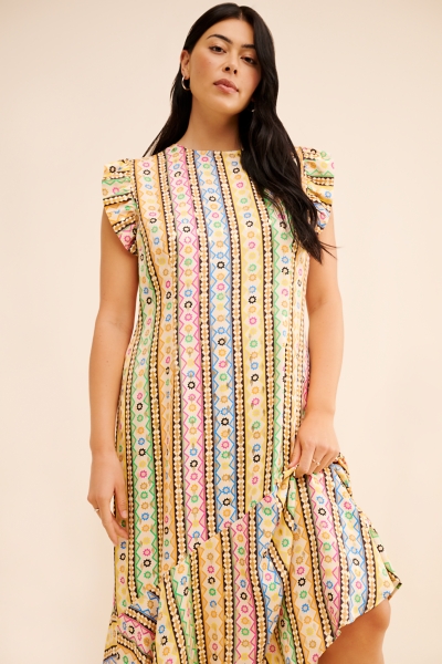 knee length dresses for ladies Remy Button Down Midi Dress – 27 West main image 0