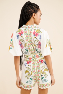 Floral Insects Romper