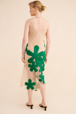 新品未使用 Chiffon Knit Dress soutiencollar Novalee Flower Crochet Maxi Dress - Ivory – Peppermayo US