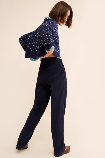 Rhoone High-Rise Pleated Corduroy Pants | Nuuly