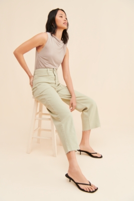 High Rise Utility Wide Leg Jeans | Nuuly