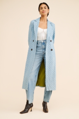 Denim Harper Trench Coat | Nuuly