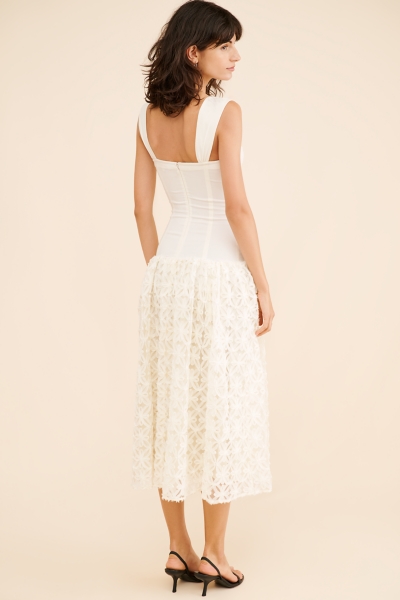 Corset Lace Skirt Midi Dress | Nuuly