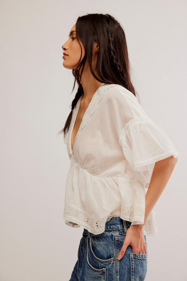Elle Cutwork Top | Ivory Elle Cutwork Top | Ivory